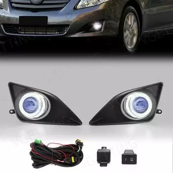Дневные ходовые огни DRL Angel Eyes Противотуманные фары Led для Toyota Corolla Altis 2008 2009 2010 Автоматические галогенные фары дневного света