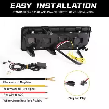 Дневные ходовые огни DRL, бамперная лампа для Toyota 4Runner 4 Runner Limited LTD 2013 - 2025, указатели поворота, желтые, белые