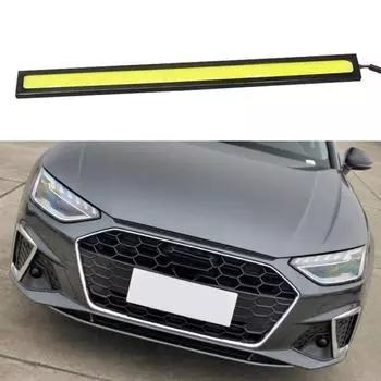 Дневные ходовые огни Ультратонкие водонепроницаемые высокой яркости 17 см 28 бусин COB Противотуманные фары Светодиодная панель Модификация автомобиля для автомобиля синий