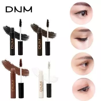 DNM Цветная тушь для ресниц с шелковым волокном Curl Водонепроницаемая устойчивая к поту натуральная длинная и густая тушь для ресниц, 4 цвета в наличии 1