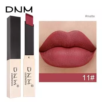 DNM Little Gold Bar Lipstick Матовая долговечная нелипкая губная помада с чашечкой Натуральная водостойкая бархатная матовая помада