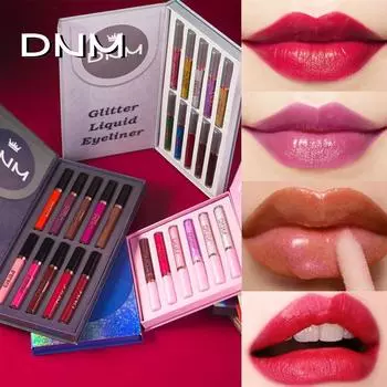 DNM Поляризованная помада с антипригарным покрытием Мерцающая розовая глазурь для губ 04