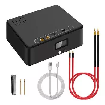 DO-03 Ручной сварочный аппарат для точечной сварки с ЖК-дисплеем и регулируемой мощностью 0,3 мм, сварочные аппараты для никелевых листов чёрный