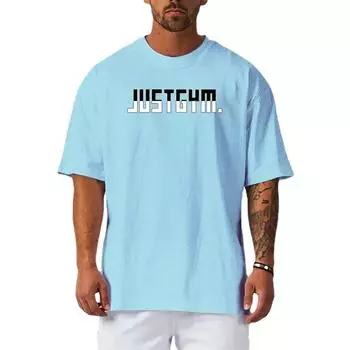 Do The Work Лето Новое поступление Мужская беговая баскетбольная быстросохнущая сетчатая футболка для спортзала и тренировок оверсайз с коротким рукавом M небесно-голубой