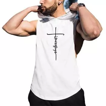 Do The Work Muscleguys Брендовые хлопковые спортивные толстовки для спортзала, фитнеса, бодибилдинга, летние тренировки, баскетбольные толстовки для тренировок, спортивные майки M белый