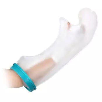 DoactBath Защитный протектор для рук для детей, длина руки 48 см, полипропиленовый клей, силиконовый материал (синий