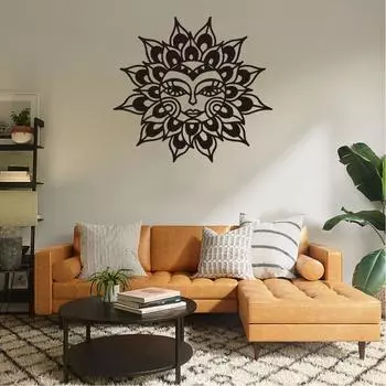 Добавьте немного солнечного света в свой дом с помощью уникального настенного искусства «Солнце» из металла, подвесного декора, железных изделий для стильного настенного акцента светло-серый