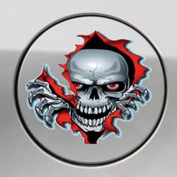 Добавьте жуткий штрих в свой автомобиль с помощью этой светоотражающей водонепроницаемой наклейки с черепом! VariantValue