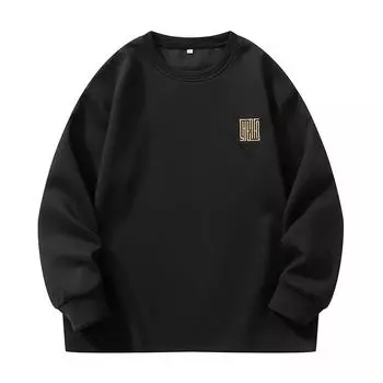 Добавить Толстовка свободного покроя, мужская свободная футболка с длинными рукавами, повседневный вышитый топ 8XL