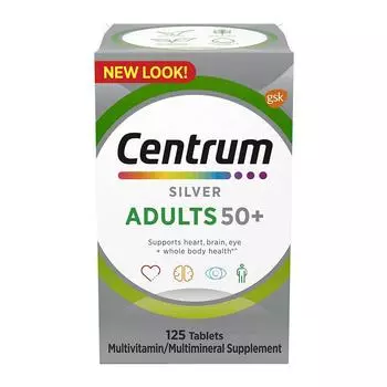 Добавка для взрослых 50+ (125 таб), Silver Adults 50+, Centrum
