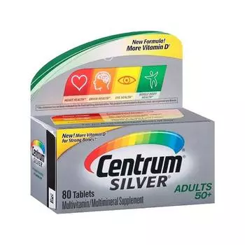 Добавка для взрослых 50+ (80 таб), Silver Adults 50+, Centrum