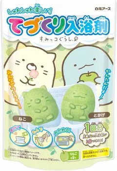 Добавки для ванны ручной работы Sumikko Gurashi с ароматом яблока (кошка/ящерица)