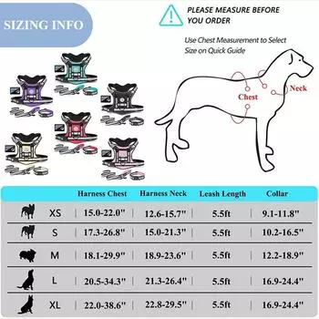 Doberman Dog Harness Collar Leash Set Walking Pet Vest Harnesses for Medium Large Dogs German Shepherd mascotas Chain Supplies XS-suit 4.5-7.5kg