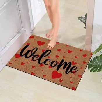 Добро пожаловать, коврики для двери, бархатный коврик для удаления пыли, кухонные нескользящие коврики, впитывающий коврик для ванной, коврики для стирки, домашний декор 400MMx600MM