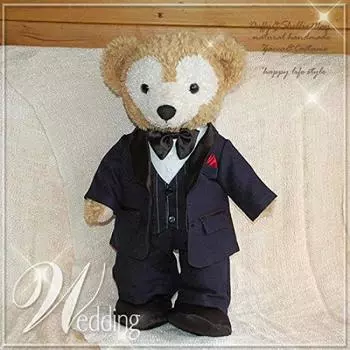 Добро пожаловать! Кукла! Приветственный костюм Даффи размера S, темно-синий медведь в смокинге! (К)