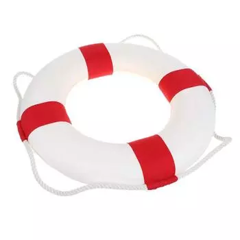 Добро пожаловать на борт спасательный круг лодка настенное украшение для дома 45CM красный