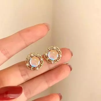 Доброе утро! Серьги ручной работы в стиле ретро «французский двор» со звездным небом для женщин — модный нишевый дизайн Palace earrings (1)