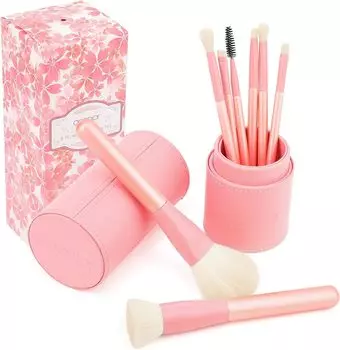 docolor Набор кистей для макияжа 8 предметов Кисть для тональной основы Кисть для консилера Кисть для теней Кисть для пудры Кисть для макияжа Розовая кисть для макияжа Кисть для лица Популярное