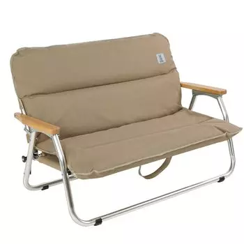 DOD Good Luck Sofa Low folding chair with low seat of aluminum 2-seater [Made alloy] CS2-900-TN