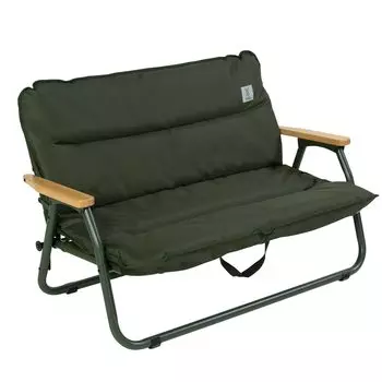 DOD Good Luck Sofa Низкий складной стул с низким сиденьем из алюминия 2-местный [Изготовлен из сплава] CS2-900-KH хаки