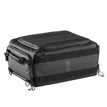 DOD Hakocha Hako Полностью укомплектованная сумка для сиденья велосипеда, которая теряет форму и легко помещается в машину. (20) не принимает форму, кемпинг, туристический, коробчатый чёрный