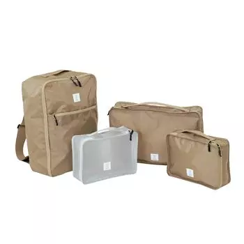DOD Isshoi Travel Pouch Packing Pouch Travel Business Trip Organizing Packing Clothes Storage Rucksack BA053-BG