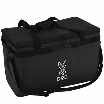 DOD Soft Kurazou (46) 46L Family Size Extra Thick Insulation Shoulder Belt Included Soft Cooler Bag CL5-789-BK Black