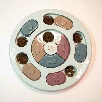 Dodam Pet Пазл для развития кругового интеллекта для работы с носом Игрушка для собак 24 x 24 см, синий