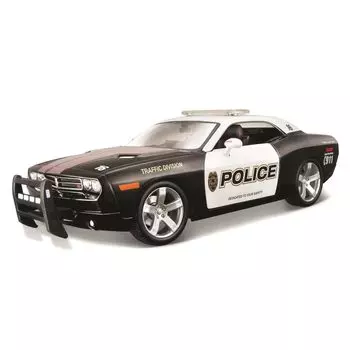 Dodge Challenger Concept Police масштабная литая модель 31365 (2006, 1/18 автомобиль, черный) [элемент] чёрный