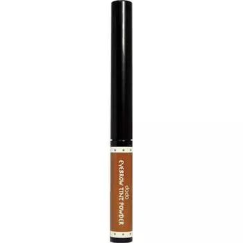 Dodo Eyebrow Tint Powder ET20 Natural Brown 1g Макияж глаз Брови (1) Используя сторону кисти с чернилами, проведите линию от центра брови до ее кончика.