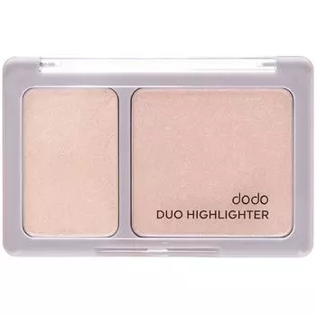 Dodo Japan Dodo Makeup Dodo Duo Highlighter 02 Прозрачный бежевый макияж для век Тени для век Наносите на области, которые вы хотите увеличить или сделать ярче.