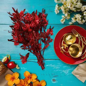 Dodonaea Viscosa Композиция из сухоцветов для декора дома и офиса светло-желтого