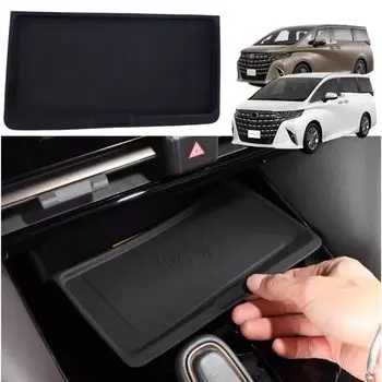 DodoxDIY Новая серия Alphard 40 Аксессуары для серии 40 Индивидуальные детали Товары для конкретного транспортного средства Центральная консоль Беспроводная зарядка Силиконовая подкладка Поднос Панель подноса