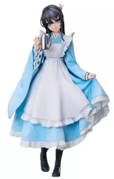 Does Not Dream of Bunny Girl series scale figure Sakurajima Mai maid version Rascal Senpai 1/7 Japanese-style синий