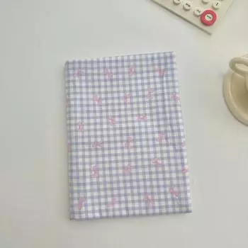 Дофамин Клетчатый Бант Хлопковая Ткань для Женской и Детской Домашней Одежды Сумок DIY 95cm