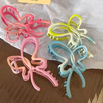 Дофаминовая краска градиент цвета бабочка заколка для волос полая бабочка акула заколка для волос леди розовый