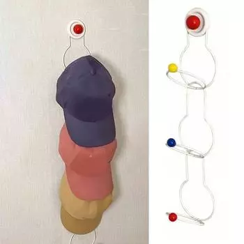 Дофаминовая присоска для шляп, стойка для хранения, нержавеющая сталь, держатель для шляп для дома Style A-3 Rings