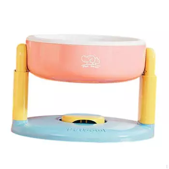 Dog And Cat Feeding Dish with Suction Base, Easy to Clean Design розовый
