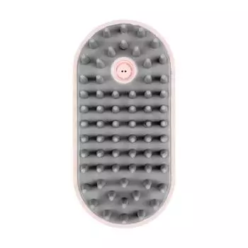 Dog Bath Brush Soft Silicone Bristle With Shampoo Dispenser Dog Cat Grooming Soothe Bath Massage Gloves Brush зелёный