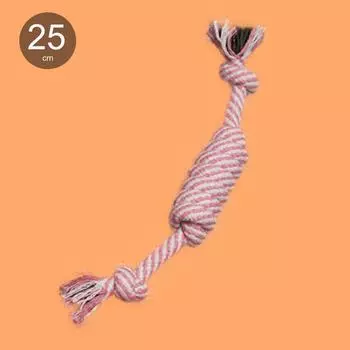 Dog Bite Bends and Hitches Woven Toy Large Dog Tetherball Pet Puppy Molar Long Lasting Relieving Stuffy Jarre Aero Bull Pet Supplies Random Color-Threaded Knot