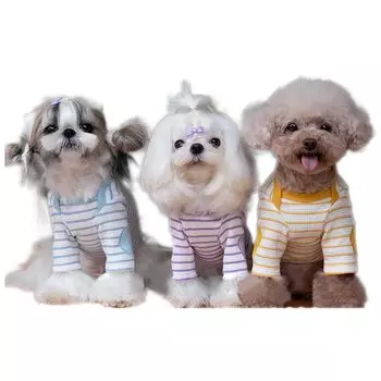 Dog Border Dog Long Small Pet PetGround Одежда, Рубашка, Милая, Одежда, Весна/Лето, Осень/Зима, Рукав, Собаки, Стильная, Принадлежности, (Синий, С)