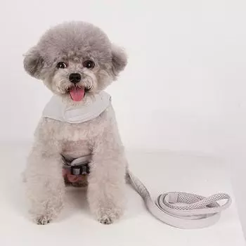 Dog Boutique Шлейка для собак, комплект одежды, комплект свинцового поводка, нагрудный поводок, товары для прогулок, серый