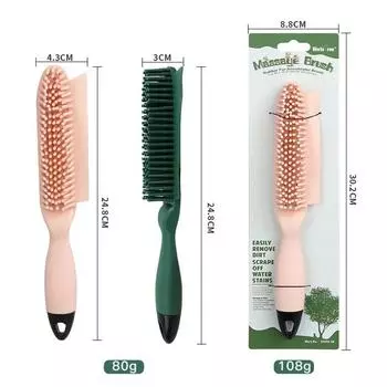 Dog Brush Pet Hair Remover Massage Cat Brush Dog Comb Dog Grooming Dogs Combs Clothes Hair Collector Wool Sticker Pet Supplies зелёный