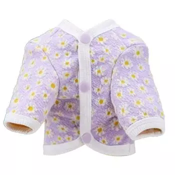 Dog Button Up T Shirts Cotton Soft Warm Breathable Stylish Cute Pet Clothes for Small Dogs Purple L L фиолетовый