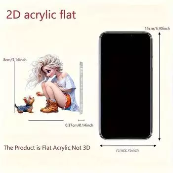 Dog Cartoon Delightful Acrylic Pendant For Car Interior Decoration And Gifts Festive