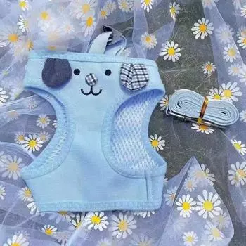 Dog cat out leash cat chest strap walking dog collar dog clothes pet supplies S (Pets within 4kg)