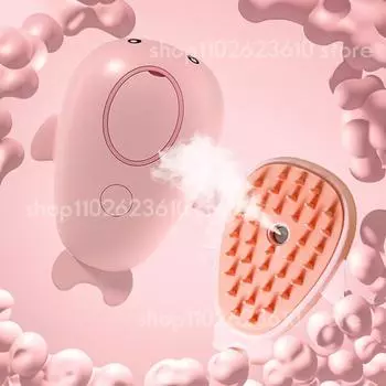 Паровая щетка для волос для собак и кошек, электрический спрей-расческа для домашних животных, 3 в 1, паровой массажер, уход за домашними животными, удаление спутанных и выпавших волос