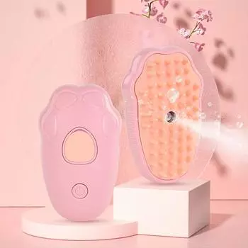 Dog Cat Steamy Brush Pet Electric Water Spray Brushes Silicone Hair Removal Grooming Massage Comb Pet Tangles Accessories