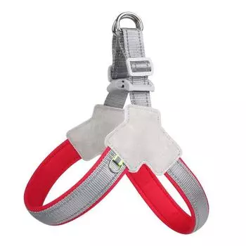 Dog Chest Strap Dog Chest Strap French Bulldog Collar Pet Harness Saddle Pet Traction Rope m красный