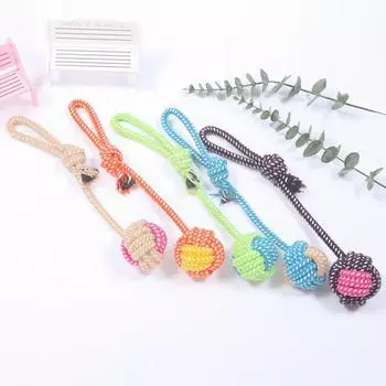 Dog Chew Toy Bite Resistant Rope Knot Cats Dogs to Relieve Boredom Teeth Grinding and Cleaning Pet Training Supplies